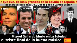 los 5 grandes cantantes españoles de los 70 Julio Iglesias Gallardo Camilo Sesto Raphael Jose [upl. by Nikolos964]