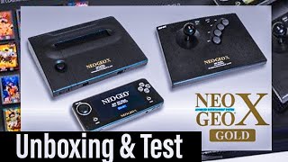 Neo Geo X Gold Limited Edition  Unboxing amp Test [upl. by Nahtad985]