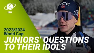 A Biathlon Direct Line Pros answer Juniors Questions Part 4 [upl. by Theobald927]