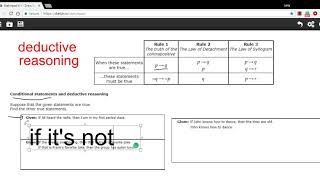 Conditional statements and deductive reasoning [upl. by Wardlaw]