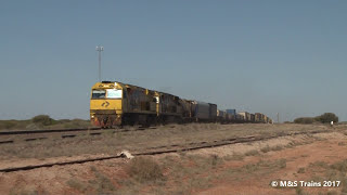 Trains at Ooldea Siding Nullarbor Plain [upl. by Odnanreh649]