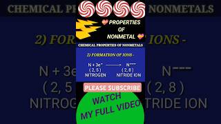 Properties of nonmetal 2 🎁🎁🎁🎁 youtubeshorts scienceshorts [upl. by Betz]