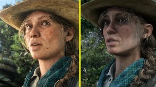 Red Dead Redemption 2 Trailers vs Retail Xbox One X Graphics Comparison [upl. by Cross]