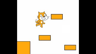 how to make a platformer in scratch  moving level [upl. by Pavkovic]