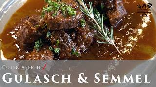 Das BESTE saftigste Gulasch mit geheimem LaferKick amp himmlisch einfache Semmeln [upl. by Noslrac]