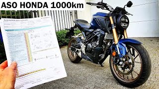 Pierwszy serwis 1000km ASO HONDA CB125R CBR Vlog 4 [upl. by Atinna]