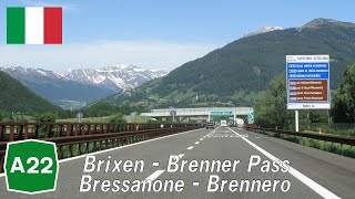 Italy A22 Brixen  Brenner Pass [upl. by Volding267]