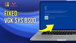 FIX Valorant VGKSys BSOD blue screen Error in Windows 1011 [upl. by Gallenz]