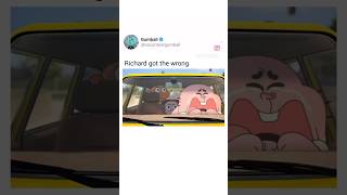 THEY DID RICHARD SO WRONG😂 gumball funny shorts [upl. by Ayram]