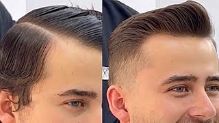 Pasó a paso de corte de pelo a tijera y máquina hombres hairstyle tutorial barber clasicos [upl. by Oiramat]