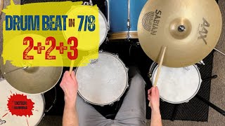 78 Drum Beat 223 Groove Pattern [upl. by Kora524]