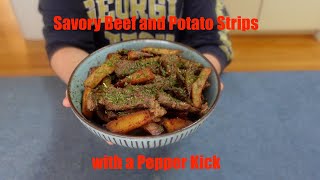 Thursday Update Peppery Beef and Potato Strips Recipe  Irresistible Comfort Food [upl. by Inalaehak]