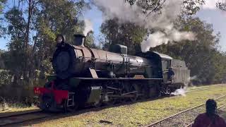 Steam Locomotive Hotham Valley Train Ride [upl. by Akeihsat]