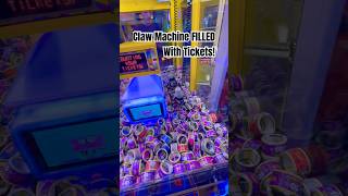 Claw Machine FILLED With Tickets clawmachine arcadegame [upl. by Sucramraj]