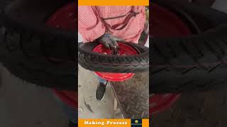 The Process Of Putting A Tire Into A Wheel [upl. by Thebazile985]