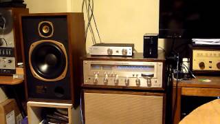 Tannoy T125 Speakers 1979 amp Marantz 2226b Receiver 1977 [upl. by Ebbie]