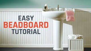 How to Install Beadboard or Wainscoting [upl. by Rizzo]