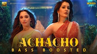 Achacho  BASS BOOSTED AUDIO  Aranmanai 4  Tamannaah  Raashii Khanna  Hiphop Tamizha [upl. by Hazmah]