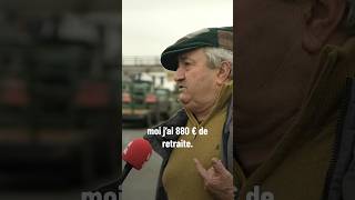 « J’ai travaillé 45 ans comme un con pour 880€ de retraite » shorts [upl. by Soiritos]