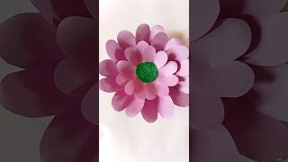 Diy big flowers wall hanging  diy paperart craft [upl. by Llenna]