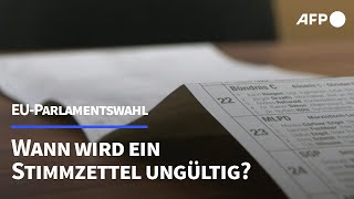 Europawahl Das ist mit dem Stimmzettel erlaubt  AFP [upl. by Gaby]