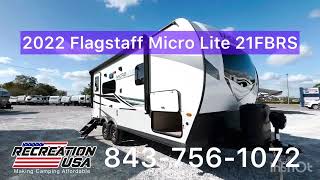 2022 Forest River Flagstaff Micro Lite travel trailer 21FBRS recreationusa [upl. by So816]