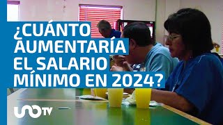 ¿Cuánto aumentaría el salario mínimo en 2024 y cuánto ganarían los trabajadores [upl. by Naujud]