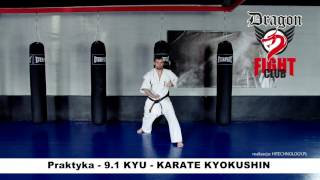 Wymagania egzaminacyjne dla dzieci do lat 14  Karate KYOKUSHIN  PRAKTYKA  Stopień 91 KYU [upl. by Yeslrahc]