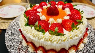 Limited Edition Strawberry Cake with Cream Cheese Frostinghomemadefoodcravings1081 [upl. by Sivatco]