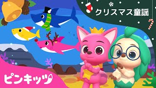 クリスマス・サメの家族  ジングルベル🔔  3Dリトミックダンス  ピンキッツとホギーといっしょにおどろう！  ダンスダンス  子供のうた  人気童謡  ピンキッツ！ [upl. by Bostow]