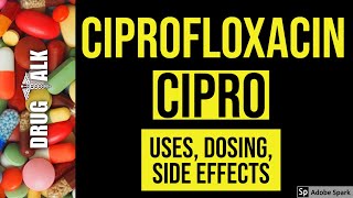 Ciprofloxacin Cipro  Uses Dosing Side Effects [upl. by Isbel]