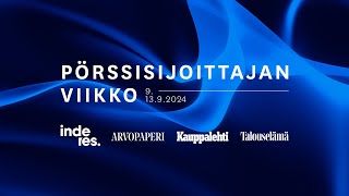 Pörssisijoittajan viikko  Teollisuus amp Konepajat 1392024 [upl. by Alym]