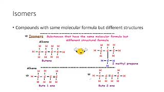 Isomers of Alkanes and Alkene Cambridge IGCSE O level Chemistry 0620 0971 5070 Lesson 64 part b [upl. by Ayekel]