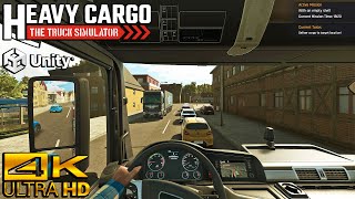 Heavy Cargo  The Truck Simulator  Nice Drive on a Sunny Day  Unity Engine  4K [upl. by Necyla848]