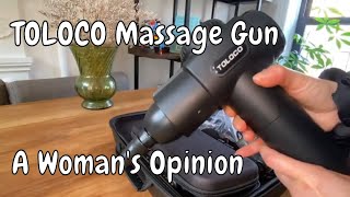 Toloco Massage Gun A Womans Perspective  Honest Review [upl. by Yk]