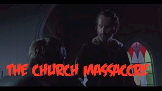 Church MassacreGareth Death  The Walking Dead Season 5 [upl. by Amisoc]