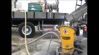 REED LOVA Gunite Machine  High Volume Shotcrete [upl. by Micaela914]