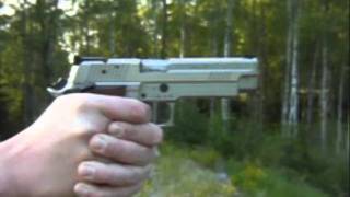 Slow motion recoil comparison  Glock 17 vs SIg Sauer P226 XFive [upl. by Huntingdon]