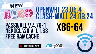 OpenWrt 23054 Stable ClashWall 24082024 For x8664 UEFI Support  REYREWRT [upl. by Pussej]