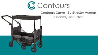 Contours Curve 360 Stroller Wagon Instructions [upl. by Ahseya]