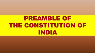 BEd Notes PREAMBLE OF THE CONSTITUTION OF INDIA [upl. by Tooley]