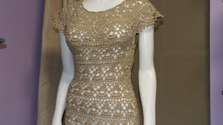 Vestido Crochet para Mujer Fácil paso a paso cc [upl. by Lad]