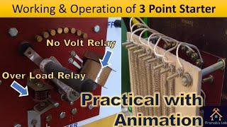 3 Point Starter  Working Principle amp Practical Operation [upl. by Adnale]