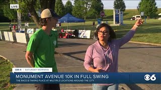 Monument Avenue 10k underway in Byrd Park [upl. by Noloc]