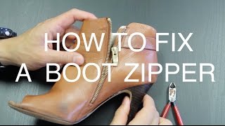 How to Fix a Boot Zipper [upl. by Gerda]