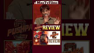 Pushpa2TheRuleMovieReview Part 1  The Rise of Pushpa Raj Continues  maatvfilms [upl. by Fasto]