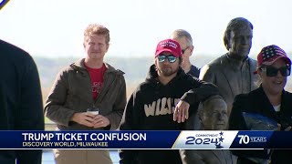 Trump supporters surprised by unexpected change at Milwaukee campaign event [upl. by Karna243]