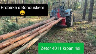 Těžba probírky Stihl Ms 261 Krpan 4si Zetor 4011 jpforest8882 [upl. by Stock]