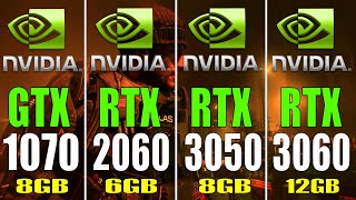 GTX 1070 vs RTX 2060 vs RTX 3050 vs RTX 3060  PC GAMES TEST [upl. by Sauder981]