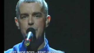 Pet Shop Boys  Rent Acoustic Live [upl. by Reeva817]